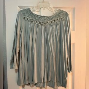 Easy going boho 3/4 length sleeve blouse, good condition. Down East brand.